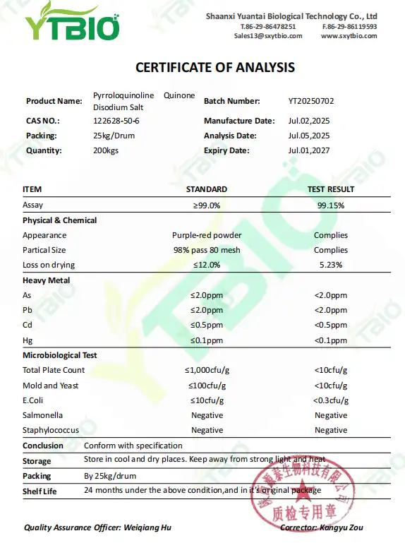 Pyrroloquinoline Quinone Powder Bulk.png Pyrroloquinoline Quinone Powder Bulk.png