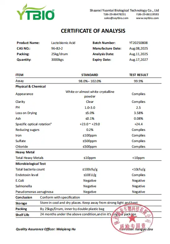 Lactobionic Acid Powder Lactobionic Acid Powder