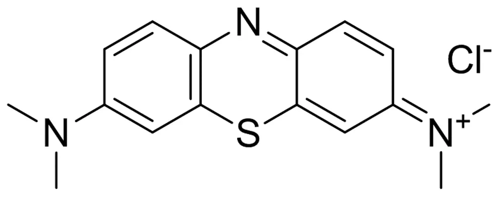 Bulk methylene blue powder