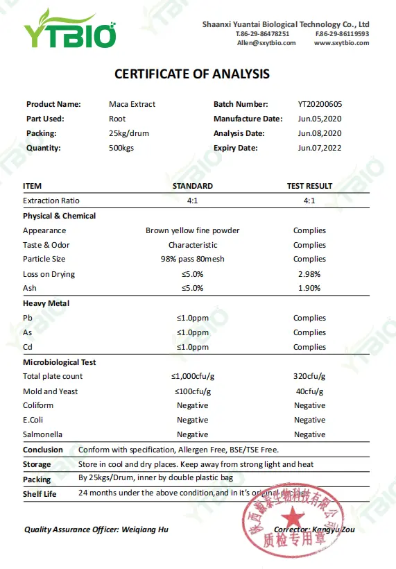 Pure Maca Extract Pure Maca Extract