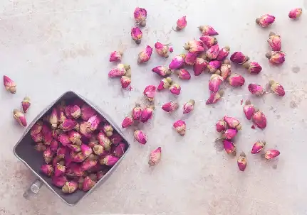 Freeze-Dried Rose Flower Powder